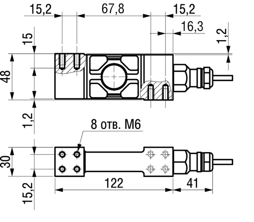 Тензорезисторный датчик Т50